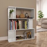 vidaXL ormarić za knjige / sobna pregrada sjajni bijeli 80x24x96 cm Cijene