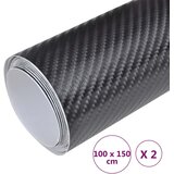  Folije za automobil 2 kom 4D crne 100 x 150 cm | shoptok.hr