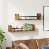  Polica na zidu Zidne 2 pcs Staro drvo 60 x 16 x 14 cm | shoptok.hr