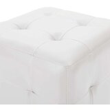  Tabure 2 kosa bel 30x30x30 cm umetno usnje - Tabure, (21662900) | Shoptok.si