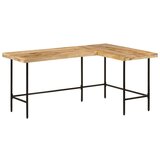 vidaXL Pisalna miza 165x110x77 cm trden mangov les in železo | Shoptok.si