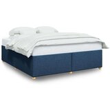 vidaXL Okvir za krevet bez madraca plavi 200x200 cm od tkanine Cijene
