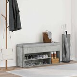  Klupa za cipele boja betona 102x30,5x45 cm konstruirano drvo | Eponuda.com