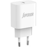 Ostalo Kućište punjača Superior CO-DC25 Fast PD Type C 18W 3A belo Cene