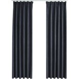 Furnova Zatemnitvene zavese z obešali 2 kosa antracitne 140x175 cm, (21917897) | Shoptok.si