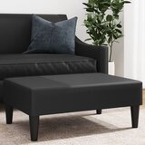  The Living Store Stolček za noge črn 77x55x31 cm umetno usnje - Stolček Za Noge, (21482271) | Shoptok.si