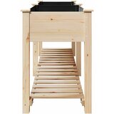  Vrtna saksija s policom Bež 203 x 53 x 76,5 cm Čvrsto drvo jele | shoptok.hr