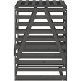  Spremište za kantu za smeće sivo 84x90x128,5 cm od borovine | Eponuda.com