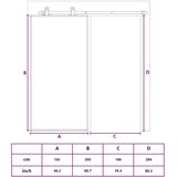  Klizna vrata od stakla ESG i aluminija 102 x 205 cm crna | shoptok.hr