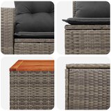  Set sofe 8 kom. Siva i tamno siva Poli Rattan i čelik | shoptok.hr