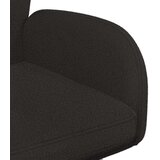  Okretne blagovaonske stolice 2 pcs Bouclé Crna 54 x 58 x 87 cm | Eponuda.ba