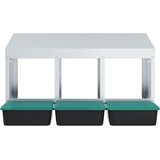  Kućica za gnijezdo za kokoši s 3 odjeljka, za montažu na zid, pocinčani čelik | shoptok.hr