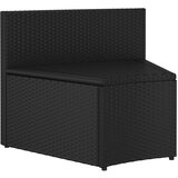  8-dijelni set vrtnih sofa od poliratana s jastucima crni | shoptok.hr