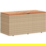  The Living Store Vrtna škatla za shranjevanje bež 110x50x54 cm PE ratan akacija - Vrtna Škatla Za Shranjevanje, (21460613) | Shoptok.si