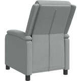  Fotelja s nagibom Svjetlosiva Tkanina | shoptok.hr