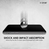 X-ONE Full Cover Extra Strong Tempered Glass Matte - za iPhone 15 Pro Max (puno ljepilo) crna | shoptok.hr