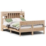 vidaXL Knjižna postelja brez vzmetnice 150x200 cm trdna borovina | Shoptok.si