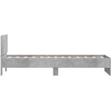  Krevetna konstrukcija s LED svjetlom Betonska siva 80 x 200 cm | Eponuda.ba