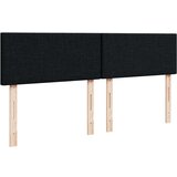 vidaXL Box spring postelja z vzmetnico črn 200x200 cm blago | Shoptok.si