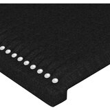  Posteljno vzglavje črno 183x16x118/128 cm blago, (20933199) | Shoptok.si
