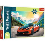 Trefl Sportski automobil u planinama, puzzle od 100 dijelova - | shoptok.hr