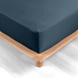 Douceur d intérieur Temno modra napenjalna rjuha iz bombažnega perkala 90x190 cm Percaline – Cene
