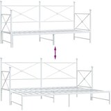  Krevet na rasklapanje bez madraca bijeli 80x200 cm čelik | shoptok.hr