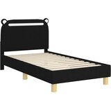 Krevet za djecu s uzglavljem Crna 80 x 160 cm Tkanina | Eponuda.ba