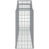  Lučne gabionske košare 4 kom 300x50x100/120cm pocinčano željezo | shoptok.hr