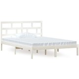 The Living Store Posteljni okvir bel iz borovine 140x200 cm - Posteljni Okvir, (21528417) | Shoptok.si