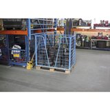  mrežast paletni nastavek, 1 vzdolžna stranica z izrezom, tip 63, paletni nastavek 1200 x 800 mm, uporabna višina 1600 mm | Shoptok.si