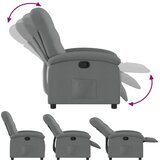  Naslonjač za noge tamnosive tkanine | shoptok.hr