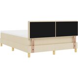  Box Spring Postelja z Vzmetnico Krem 160x200 cm Tkanina, (22080969) | Shoptok.si