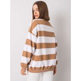 FANCY Sweatshirt-FA-BL-7261.74P-white-brown | Shoptok.si