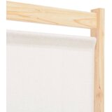 Sobna pregrada s 4 panela od tkanine 160 x 170 x 4 cm krem | shoptok.hr