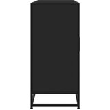  Komoda crna 134x35x76 cm Konstruirano drvo | shoptok.hr