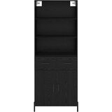  Highboard Crni hrast 69,5 x 34 x 180 cm Konstruirano drvo | shoptok.hr
