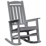  2 kom ljuljačke stolice Svijetlosiva 70x92x107.5 cm HDPE | shoptok.hr
