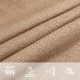  Jedro za zaštitu od sunca 160 g/m² sivosmeđe 3,6x3,6x3,6 m HDPE | shoptok.hr