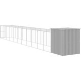  Kavez za kokoši s igralištem svjetlosivi 165x1271x181cm čelični | shoptok.hr