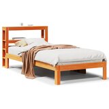 Furnova Posteljni okvir brez vzmetnice voščeno rjav 100x200 cm borovina, (21934629) | Shoptok.si