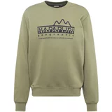 Napapijri Sweater majica 'B-FABER' maslinasta / crna
