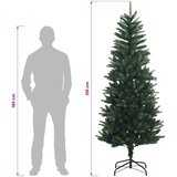  Artificial Hinged Christmas Tree 210 cm PE i PVC Zelena Slike