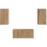  Komplet TV omaric 6 pcs Umetni hrast Konstruiran les - - Rjava - 96.2 - 98 x 31 x 29,5 cm - 2025-vidaXL-Uvoz_2 | Shoptok.si