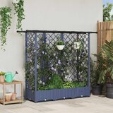  Povišeni krevet s mrežom i krovom Sivi 164 x 40 x 123 cm PP | shoptok.hr