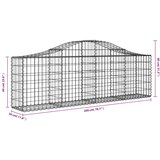  Lučne gabionske košare 14 kom 200x30x60/80 cm pocinčano željezo | shoptok.hr