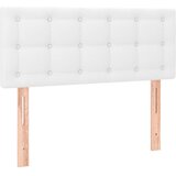  s oprugama i madracem bijeli 90 x 200 cm od umjetne kože | shoptok.hr