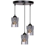 Candellux Lighting Crna visilica sa staklenim sjenilom Felis - Cijene
