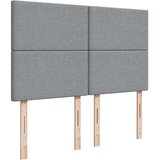 vidaXL Krevet s oprugama i madracem svjetlosivi 140x190 cm od tkanine | shoptok.hr