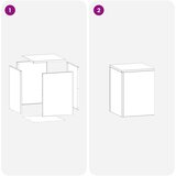 Stalak za biljke 2 pcs Srebrna 30 x 30 x 40 cm Čelik Slike
